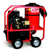 Hotsy 965B with optional flat free tires gas engine series belt drive pressure washer