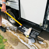 Cleaning RV with Truck Wash Brush